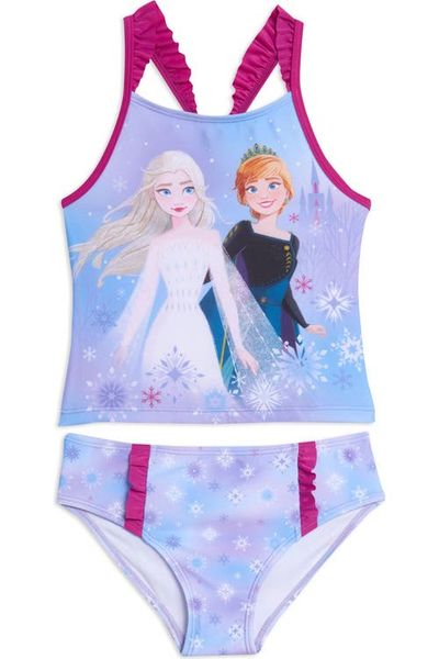 Disney Disney Frozen 2-Piece Swimwear Tankini Top and Bottoms Set