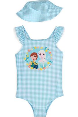 Disney Disney Frozen One Piece Swimsuit and Bucket Hat Set