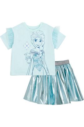 Disney Disney Frozen Queen Elsa 2-Piece T-Shirt and Skirt Set