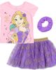 Disney Disney Frozen T-Shirt and Tutu Skirt Set with Scrunchie - 1