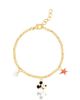 Disney Disney Gold Plated Charm Bracelet, 6.5" + 1"  - 1