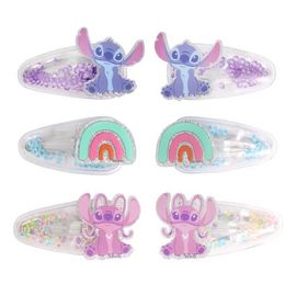 Disney Disney Hair Clip 6-Piece Set - Snap Back Shaker Hair Clips, Lilo and Stitch Accessories