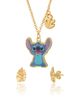Disney Disney Jewelry Set with Gold-Tone Fashion Necklace and Palm Leaf Stud Earrings - 1