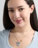 Disney Disney Jewelry Set with Gold-Tone Fashion Necklace and Palm Leaf Stud Earrings - 2