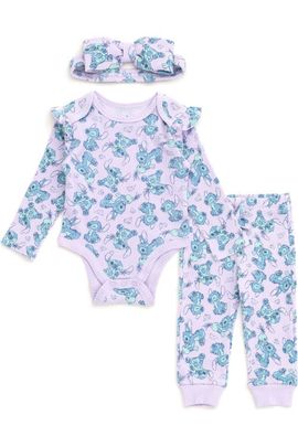 Disney Disney Lilo & Stitch 3-Piece Bodysuit and Pants Set