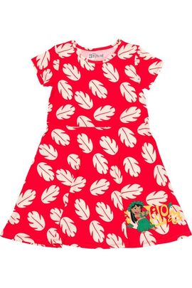 Disney Disney Lilo & Stitch Short Sleeve Skater Dress (little Kid & Big Kid)