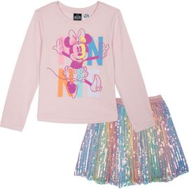 Disney Disney Long Sleeve Tee and Sequin Skirt Set