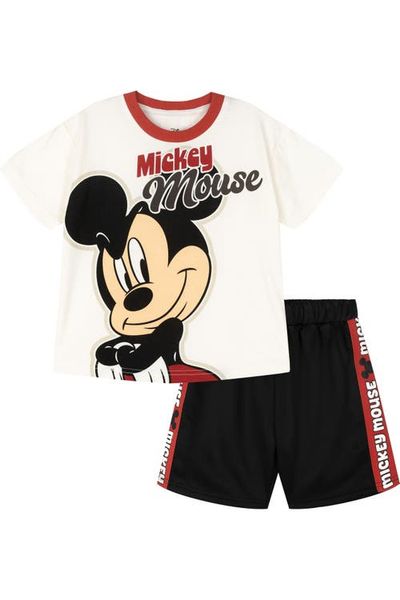 Disney Disney Mickey Mouse 2-Piece Graphic Tee and Mesh Shorts Set