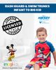 Disney Disney Mickey Mouse 2-piece Rash Guard And Swim Trunks Set (baby) - 3