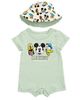 Disney Disney Mickey Mouse 2-Piece Romper and Bucket Hat Set - 1