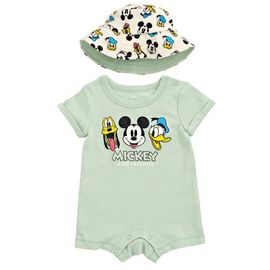 Disney Disney Mickey Mouse 2-Piece Romper and Bucket Hat Set