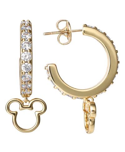 Disney Disney Mickey Mouse Cubic Zirconia Hoop Earrings