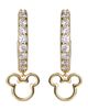 Disney Disney Mickey Mouse Cubic Zirconia Hoop Earrings - 4