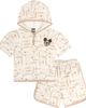 Disney Disney Mickey Mouse Loungewear 2-Piece Hooded T-Shirt and Shorts Set - 1