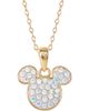 Disney Disney Mickey Mouse Necklace for Women, Aurora Boreal Crystal Mickey Pendant - 1