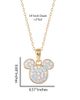 Disney Disney Mickey Mouse Necklace for Women, Aurora Boreal Crystal Mickey Pendant - 5