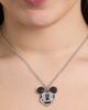 Disney Disney Mickey Mouse Necklace with Pave Crystals, 16"+3" - 5