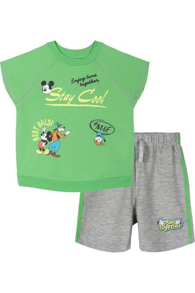 Disney Disney Mickey Mouse T-Shirt and French Terry Shorts Set