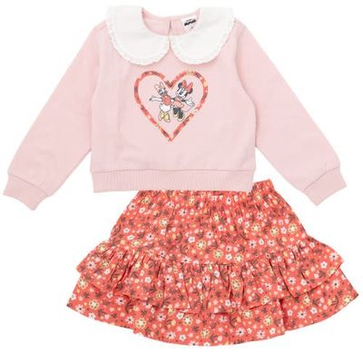 Disney Disney Minnie Mouse 2-Piece Sweatshirt and Skirt Set