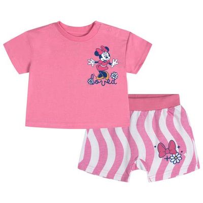 Disney Disney Minnie Mouse Baby Girls' 2-Piece T-Shirt and Shorts Set