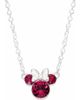 Disney Disney Minnie Mouse Birthstone Silver Plated Necklace - 1