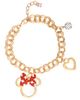 Disney Disney Minnie Mouse Bow Charm Bracelet, 7 +1'' Chain - 1