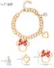 Disney Disney Minnie Mouse Bow Charm Bracelet, 7 +1'' Chain - 4