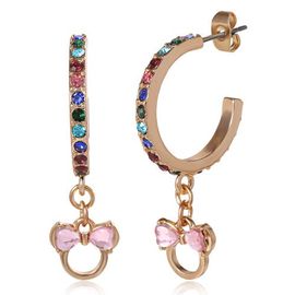 Disney Disney Minnie Mouse Gold-Tone Hoop Earrings 