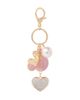 Disney Disney Minnie Mouse Keychain with Pearl and Glitter Heart Charms - 1