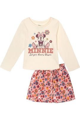 Disney Disney Minnie Mouse Long Sleeve Tee and Corduroy Skirt Set