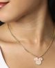 Disney Disney Minnie Mouse Necklace 16" + 2", 18k Gold Flash Plated, Pave Pearls - 3