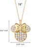 Disney Disney Minnie Mouse Necklace for Women 18" Official License, Cubic Zirconia - 5