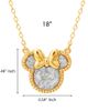 Disney Disney Minnie Mouse Necklace for Women, Glitter Paper Minnie Pendant - 5