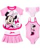 Disney Disney Minnie Mouse One Piece and Rash Guard Swimwear Set - 1