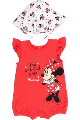 Disney Disney Minnie Mouse One Piece Romper and Hat Set