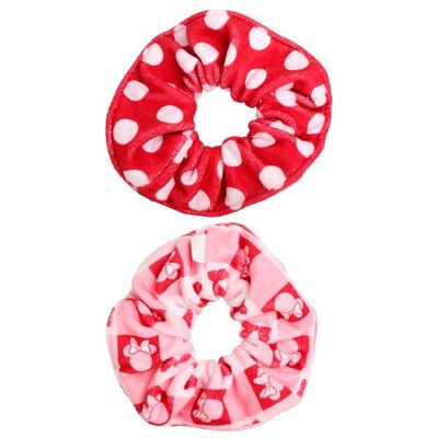 Disney Disney Minnie Mouse Scrunchies 2-Piece Set Official License, Spa Towel Hair Ties