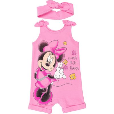 Disney Disney Minnie Mouse Sleeveless Romper and Headband Set