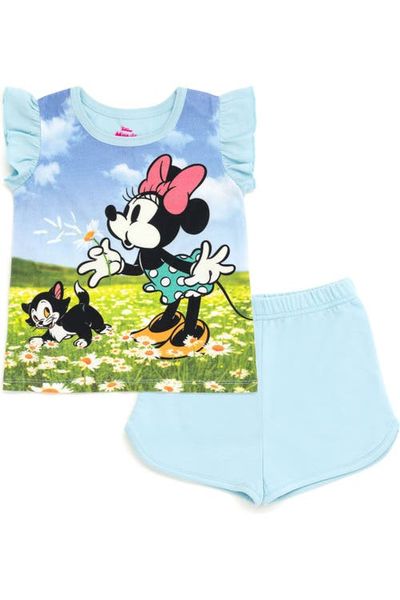 Disney Disney Minnie Mouse Sublimated 2-Piece T-Shirt and Shorts Set