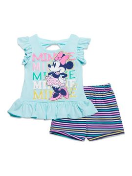 Disney Disney Minnie Mouse Tank Top & French Terry Shorts Set