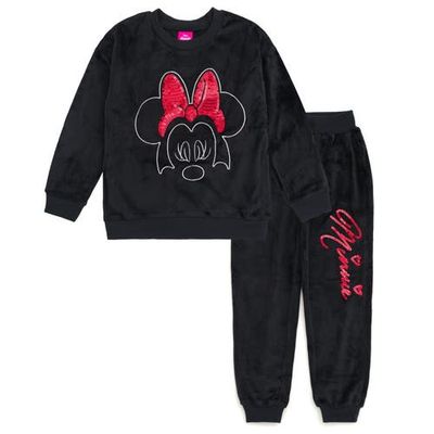 Disney Disney Minnie Mouse Velour Sweatshirt & Pants Set
