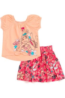 Disney Disney Moana 2-Piece T-Shirt and Skirt Set