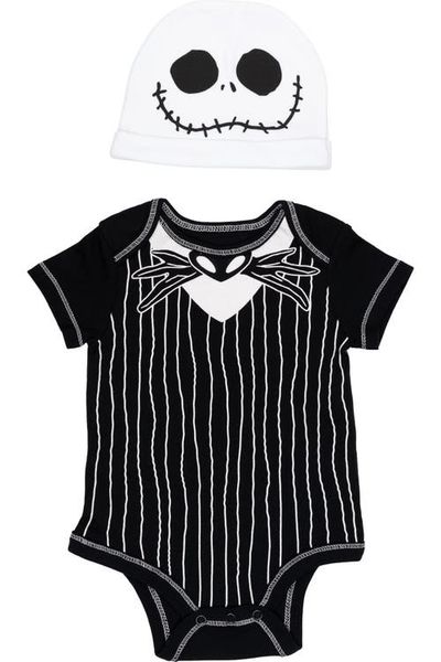 Disney Disney Nightmare Before Christmas Jack Skellington 2-Piece Bodysuit and Hat Set