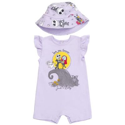 Disney Disney Nightmare Before Christmas One Piece Romper and Hat Set