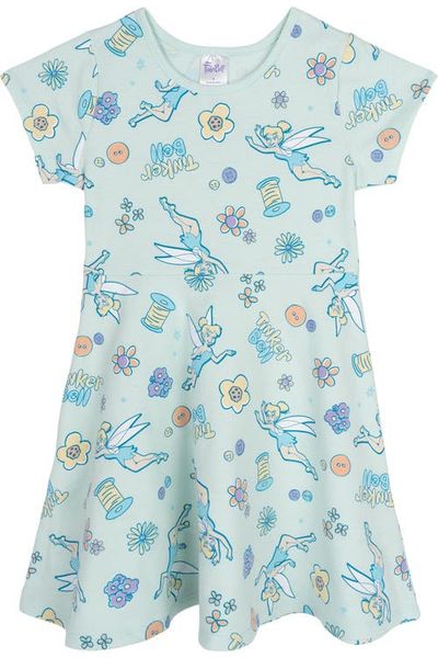 Disney Disney Peter Pan Tinker Bell Short Sleeve Skater Dress