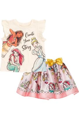 Disney Disney Princess 2-Piece Sleeveless Top and Skirt Set