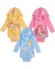 Disney Disney Princess 3-Pack Hooded Bodysuits - 1