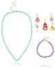 Disney Disney Princess and The Little Mermaid Necklace, Bracelet, and Charms Set - 1