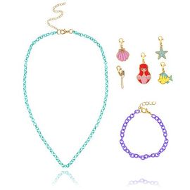 Disney Disney Princess and The Little Mermaid Necklace, Bracelet, and Charms Set