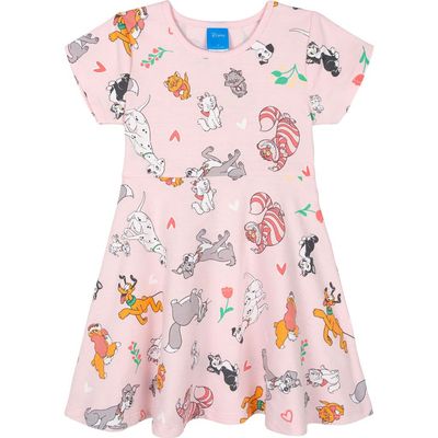 Disney Disney Short Sleeve Skater Dress (toddler, Little Kid & Big Kid)