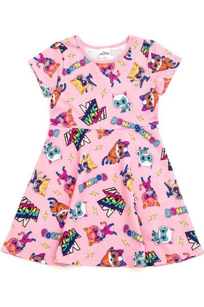 Disney Disney Super Kitties Short Sleeve Skater Dress